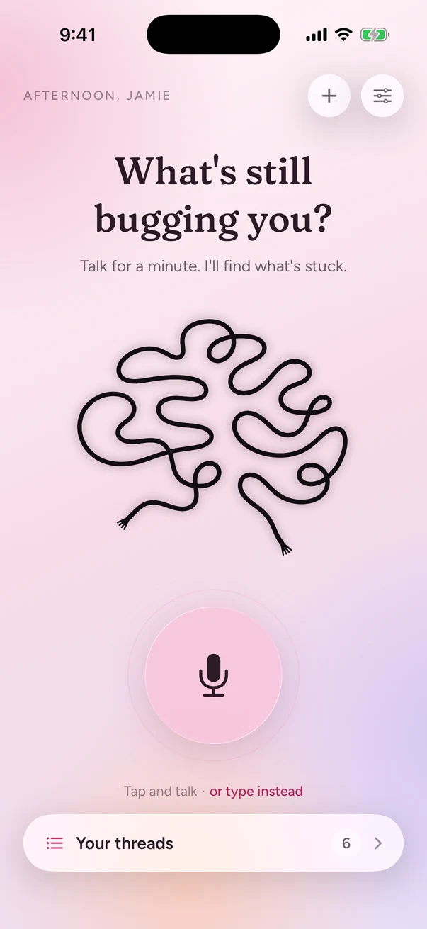 The Loose Threads home screen: What's still bugging you?